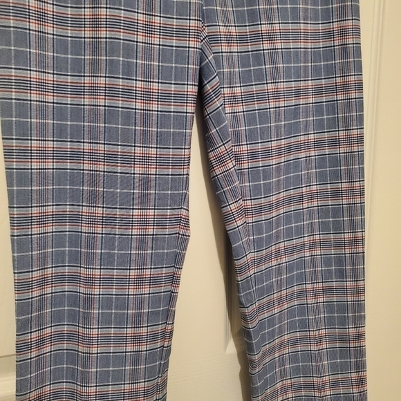 RILEY & RAE Womens Blue Plaid Cropped Pants Sz 2 - Picture 4 of 9